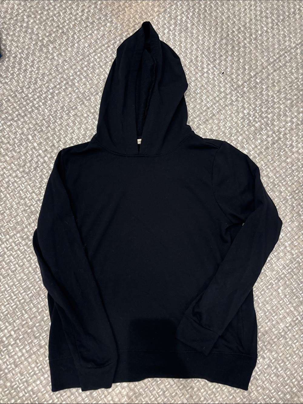 Kids Black Pullover Hoodie - Classic Cozy Sweatshirt